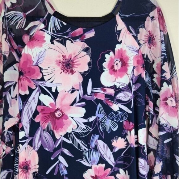 Connected Apparel Floral Sheath Dress Size 14 - Picture 3 of 5